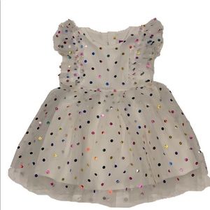 Sparkle By Stoopher Tulle Polka Dot Dress